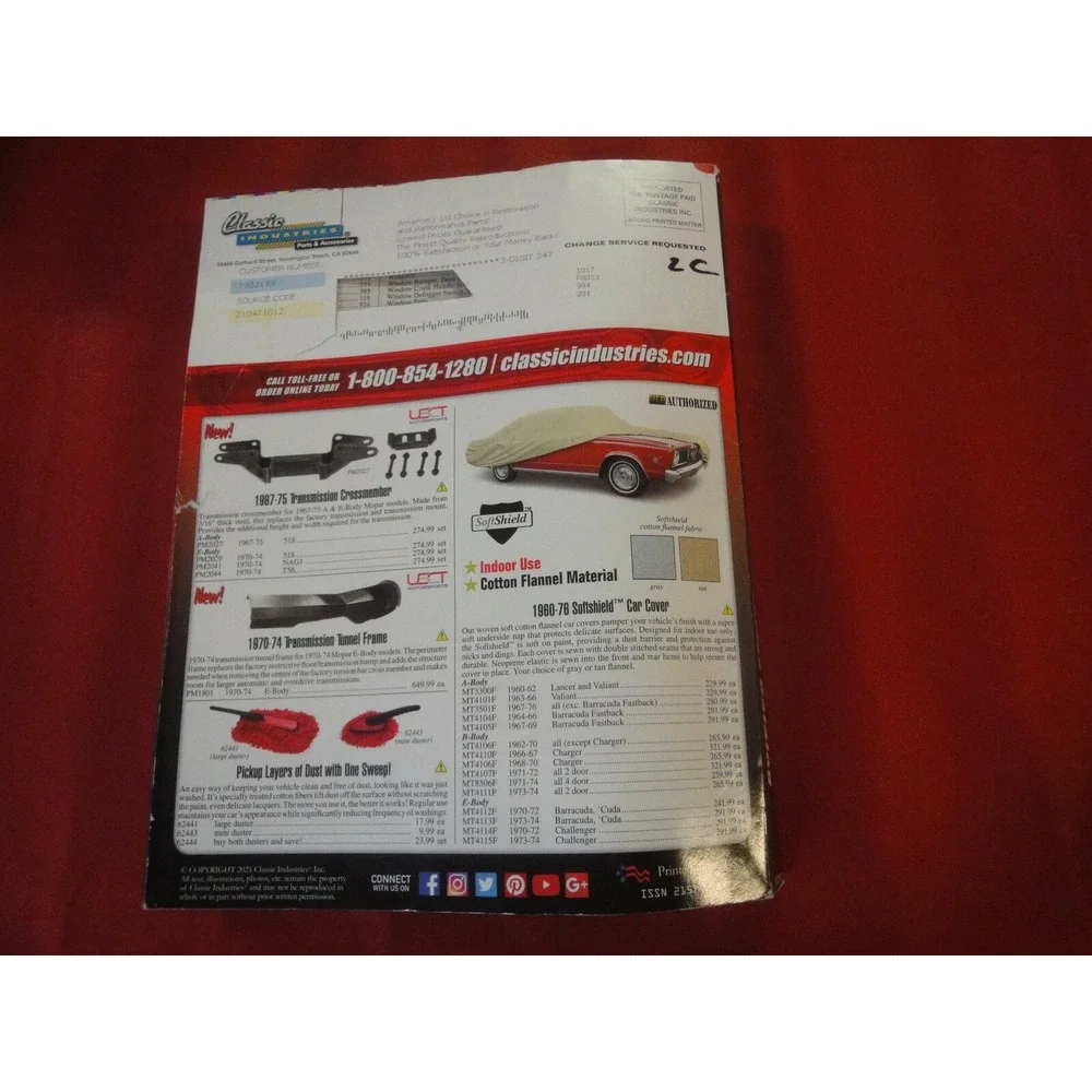 Mopar‎ 1960-76 A B & E body vehicles restoration performance parts acc catalog